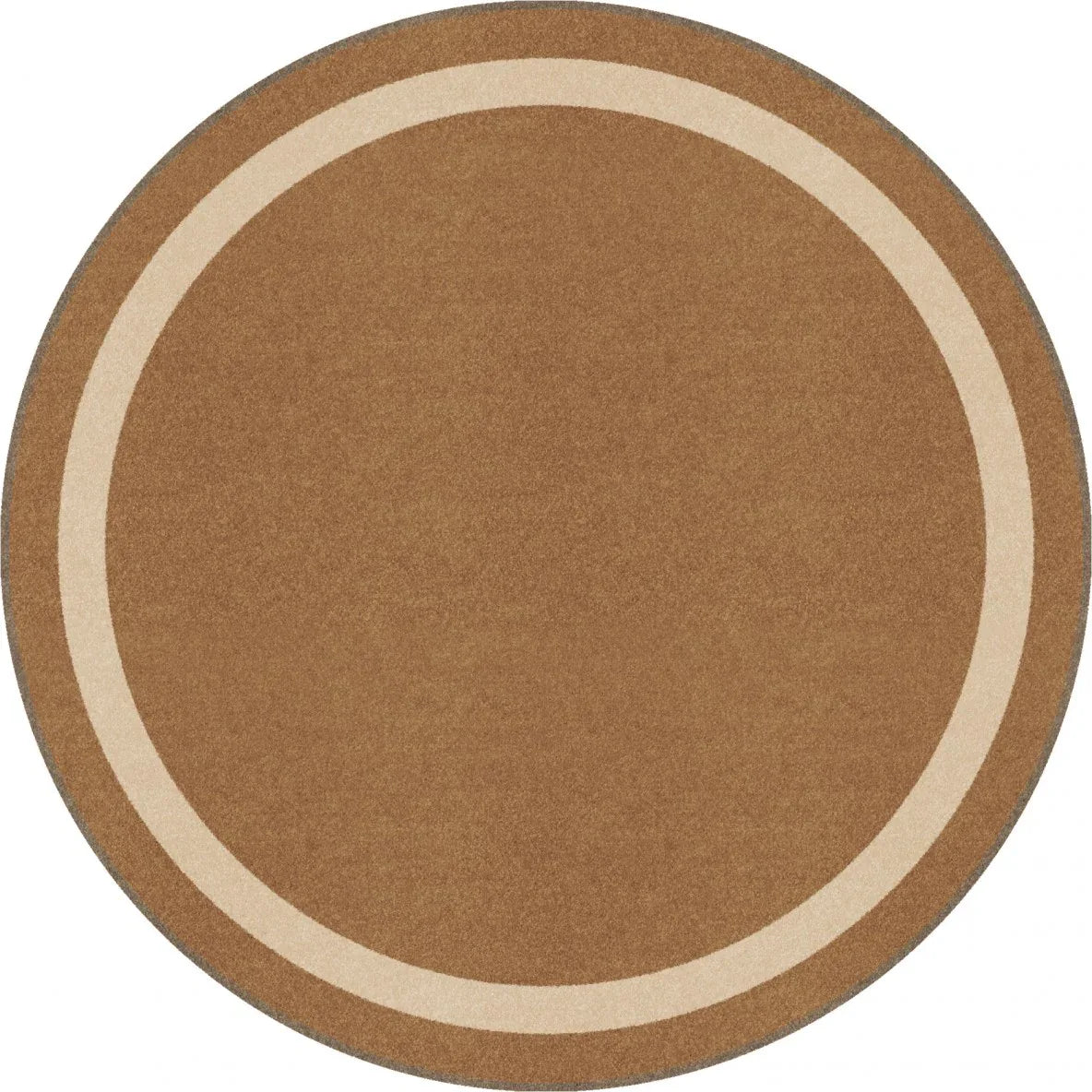 Portrait 5'4" Round area rug in color Mocha