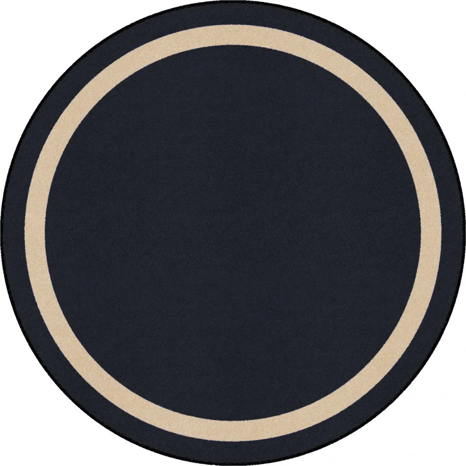 Portrait 13'2" Round area rug in color Onyx