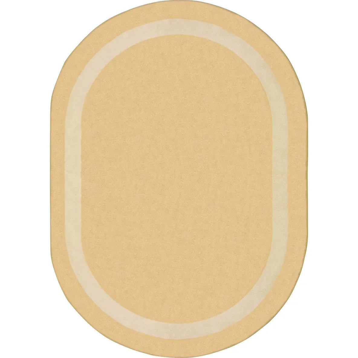 Portrait 3'10" x 5'4" Oval area rug in color Sandstone