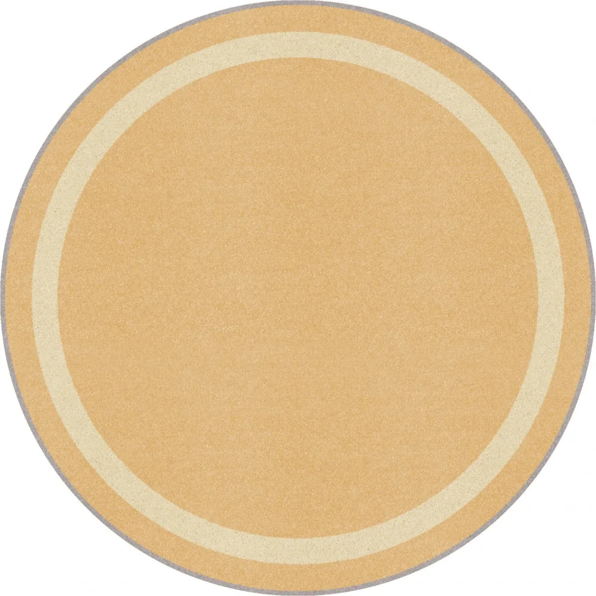 Portrait 5'4" Round area rug in color Sandstone