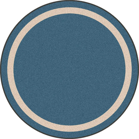 Portrait 5'4" Round area rug in color Seaside