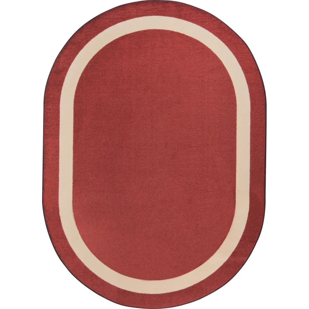 Portrait 3'10" x 5'4" Oval area rug in color Wine