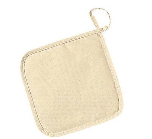 DIY Canvas Pot Holders - Natural - 12/pkg. (48214)