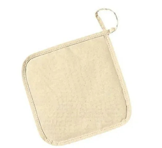 DIY Canvas Pot Holders - Natural - 12/pkg. (48214)