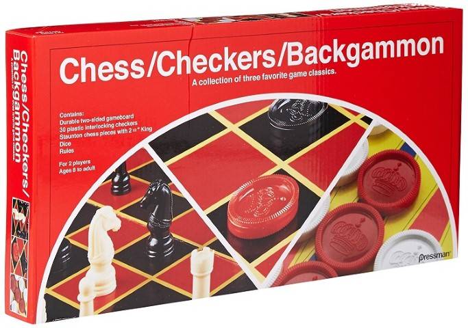 Pressman, Chess/Checkers/Backgammon Board Game Set