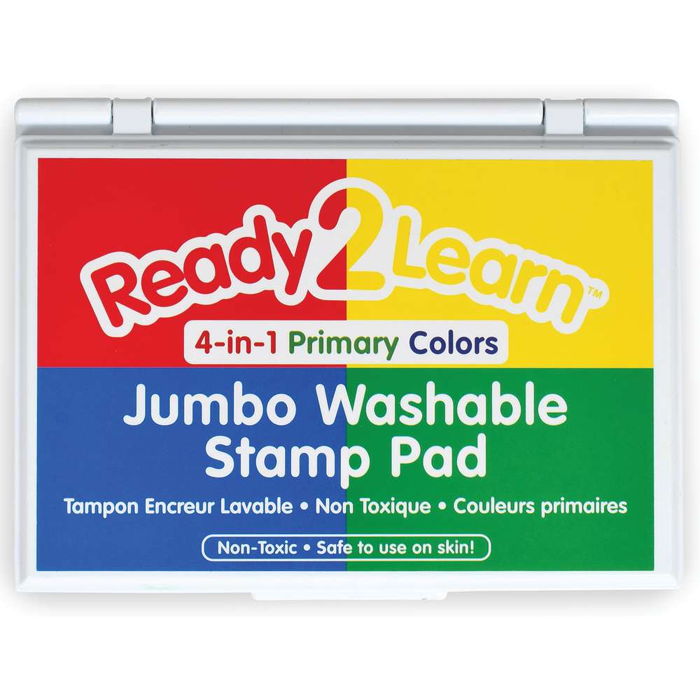 Washable 4-in-1 Stamp Pad, Primary Colors
