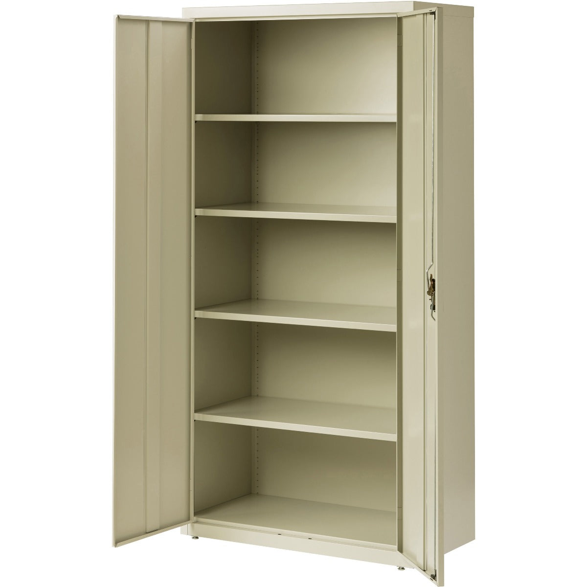 Lorell Fortress Series Storage Cabinet 36" x 18" x 72" - 5 Shelves PUTTY
