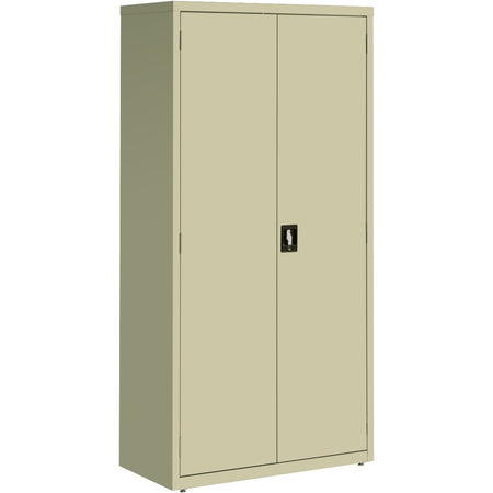 Lorell Fortress Series Storage Cabinet 36" x 18" x 72" - 5 Shelves PUTTY