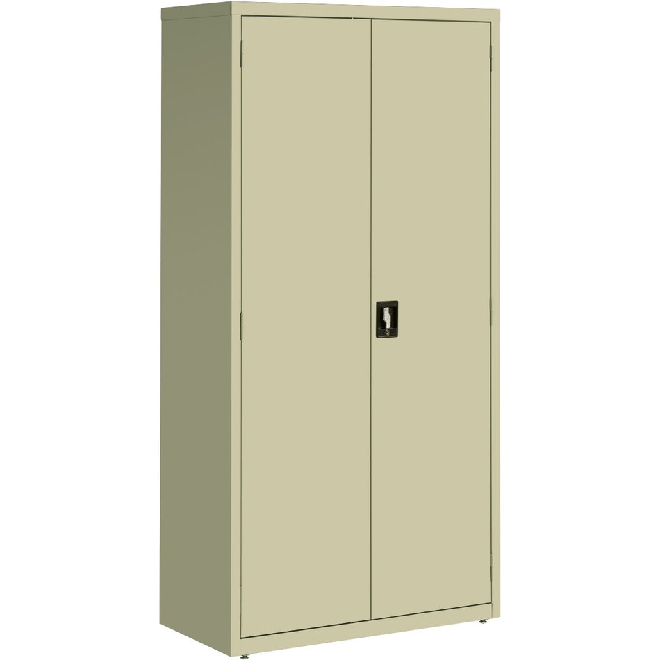 Lorell Fortress Series Storage Cabinet 36" x 18" x 72" - 5 Shelves PUTTY