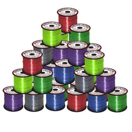 Plastic Lacing Spool Value Pack - Clear Transparent Colors 50/case