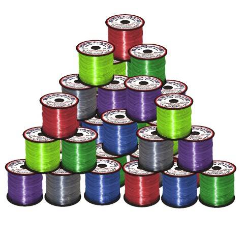 Plastic Lacing Spool Value Pack - Clear Transparent Colors 50/case