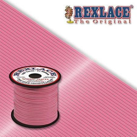 Pepperell Rexlace Plastic Craft 100 Yard Spool, 3/32-Inch Wide, Pink