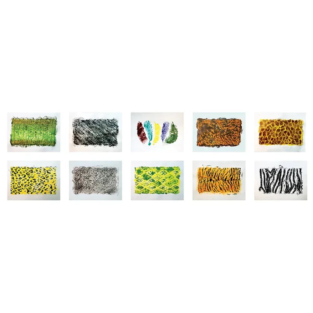Roylco Wild Animal Rubbing Plates Only - 10 designs