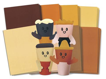 Skin Tone Craft Papers, Roylco, R15233