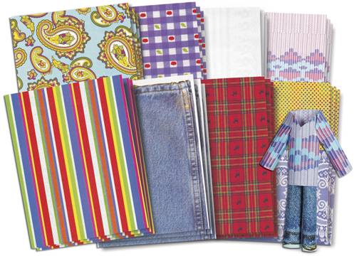 Fabulous Fabric Craft Paper, Roylco, R15243