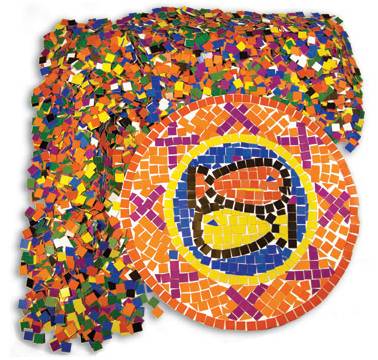 Double Color Mosaic Squares Paper, Roylco, R15630
