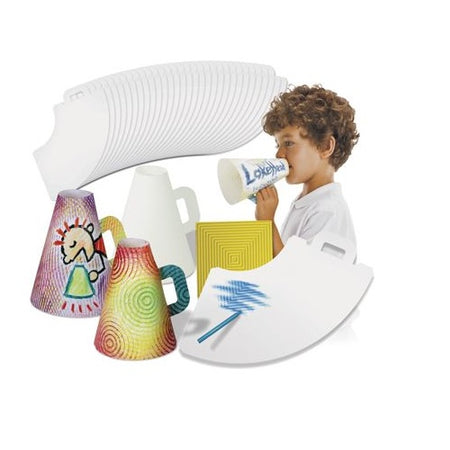 ROYLCO COLOUR-IN SPIRIT MEGAPHONE 30 PIECES