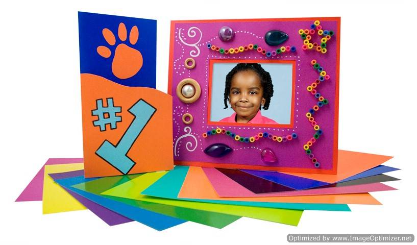 Roylco Double Colored CardStock, 8" x 9", Assorted Colors, Pack of 100, R22052