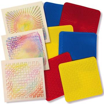Roylco Optical Illusion Rubbing Plates R5841
