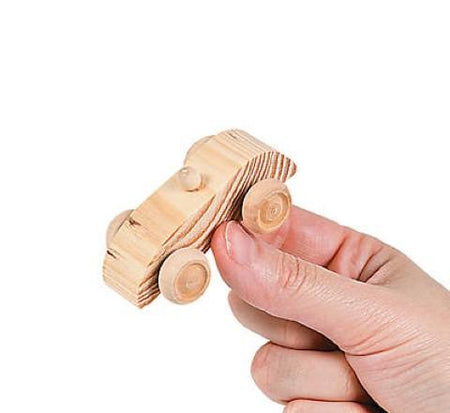Unfinished Wood Cars - 2 1/2", Set Of 12