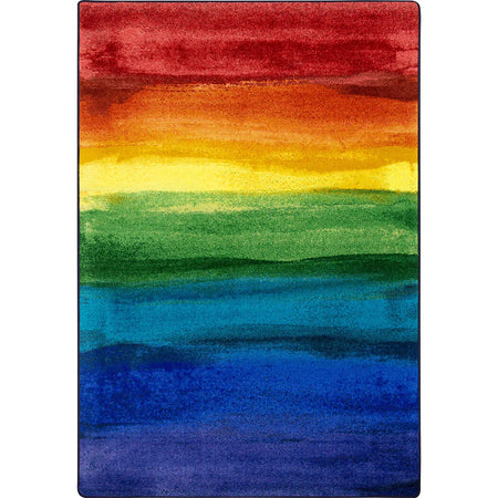 Rainbow Magic 10'9" x 13'2" area rug in color Rainbow