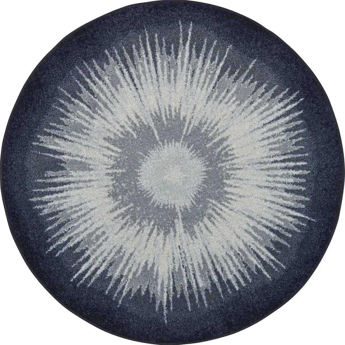 Rare Earth 7'7" Round area rug in color Night Sky