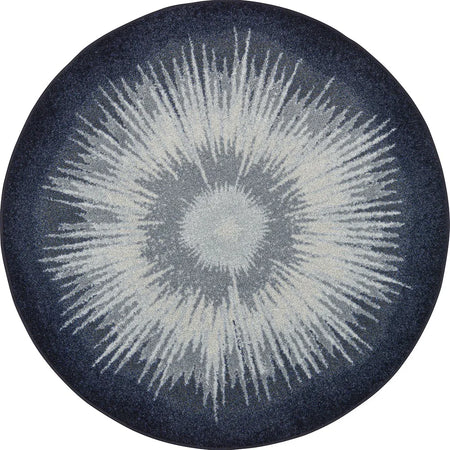 Rare Earth 5'4" Round area rug in color Night Sky