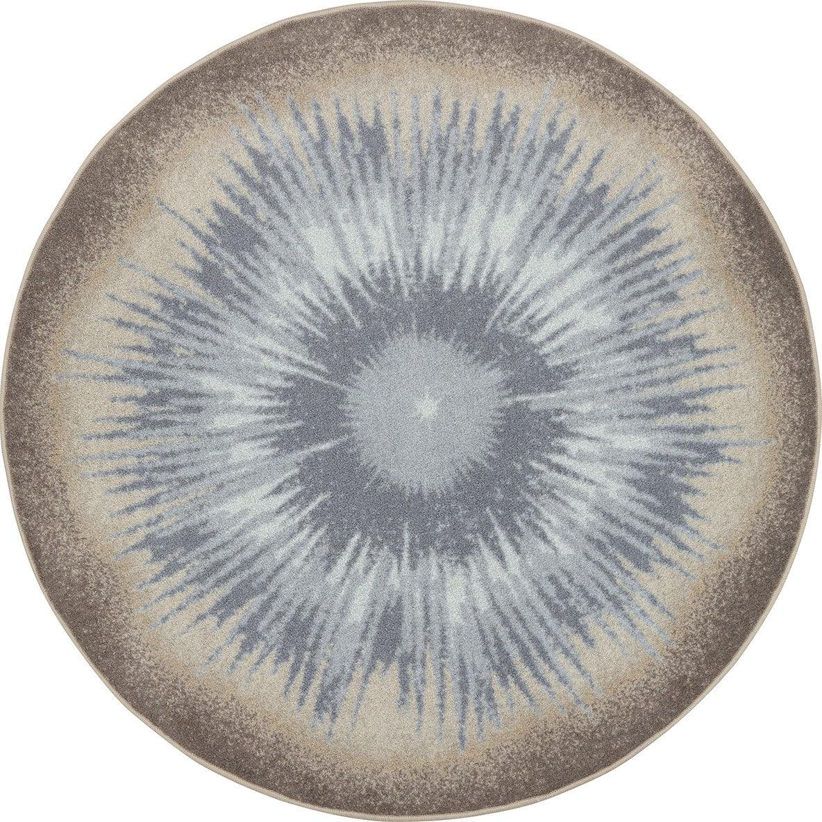 Rare Earth 7'7" Round area rug in color Sandstone