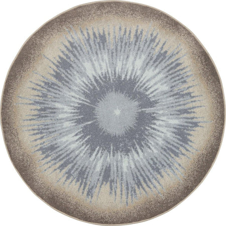 Rare Earth 7'7" Round area rug in color Sandstone