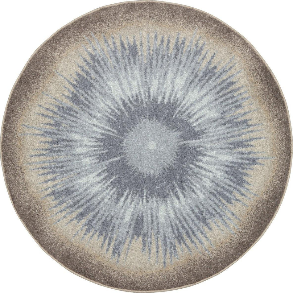 Rare Earth 5'4" Round area rug in color Sandstone