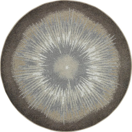 Rare Earth 7'7" Round area rug in color Woodland