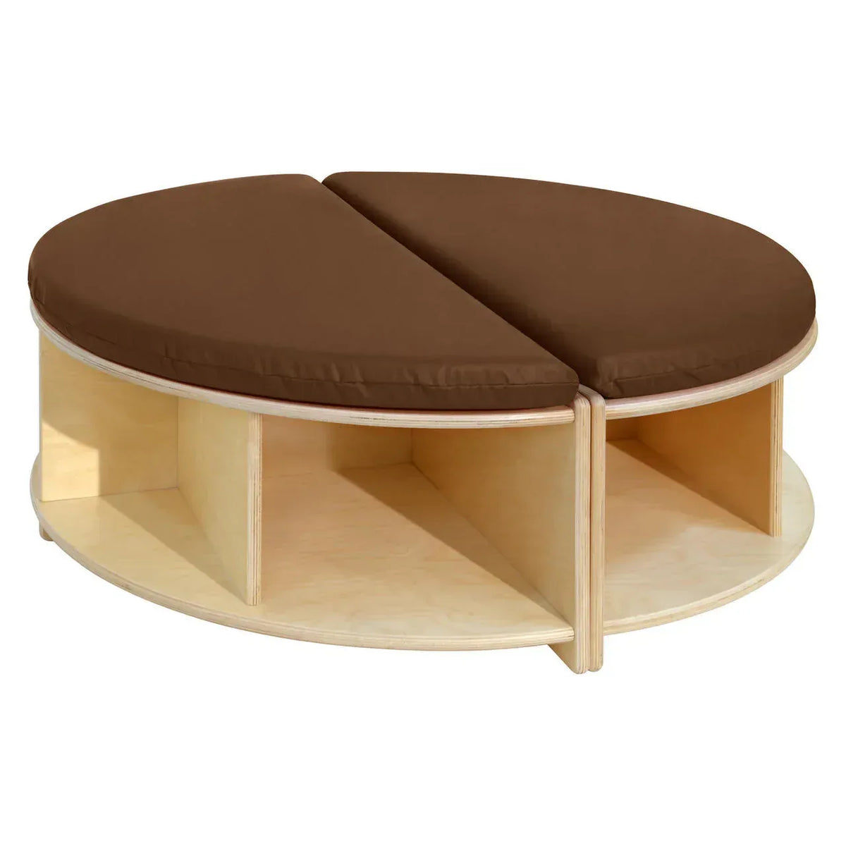 Read-A-Round Circle Bench with Brown Cushion