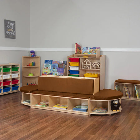 Read-A-Round Double-Sided Bench Package with Brown Cushions