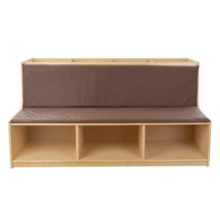 Read-A-Round Double-Sided Bench with Brown Cushions