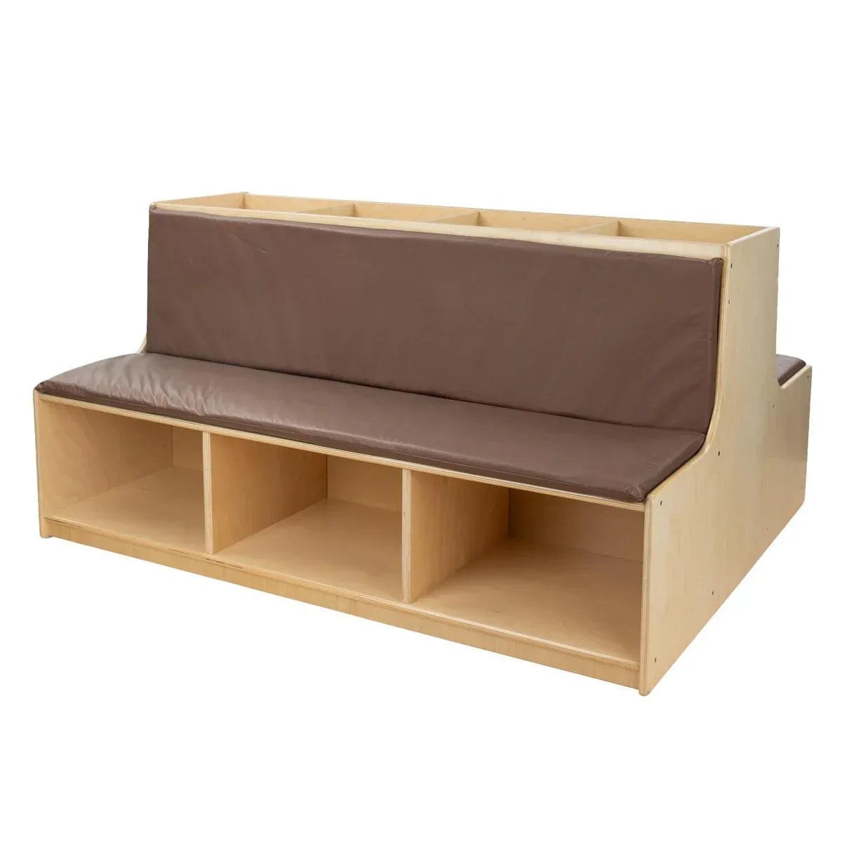 Read-A-Round Double-Sided Bench with Brown Cushions