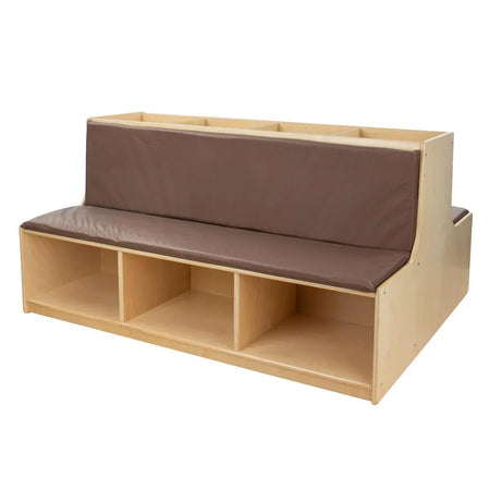 Read-A-Round Double-Sided Bench with Brown Cushions