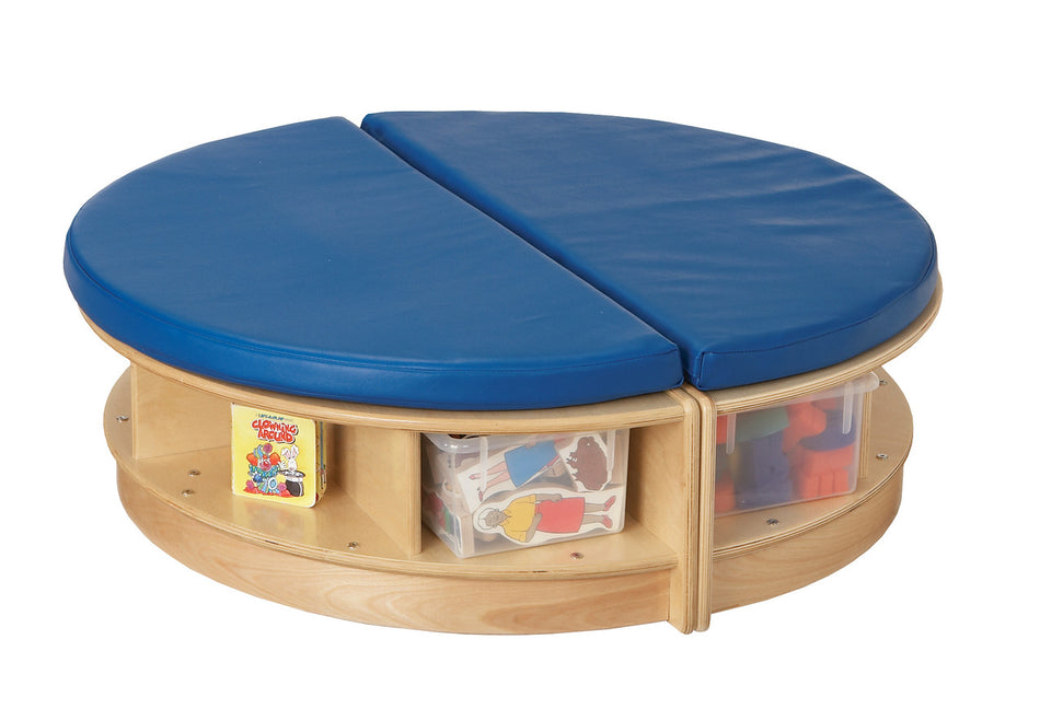 Jonti-Craft® Read-a-Round Island, (2 Semi-Circles), Blue