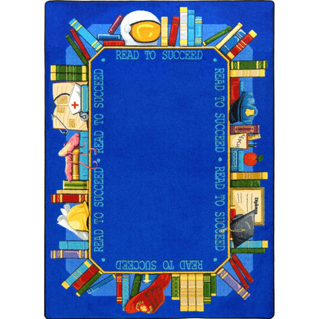 Read to Succeed 5'4" x 7'8" area rug in color Multi