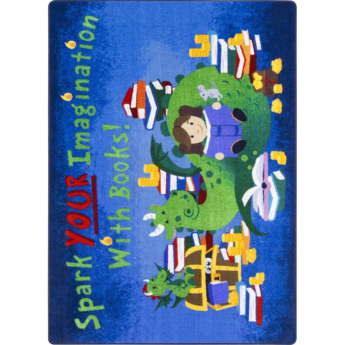 Reading Cave 7'8" x 10'9" area rug in color Multi