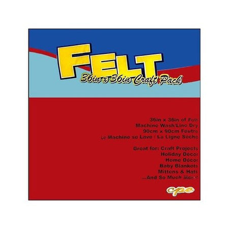 Felt by the Yard - 36" x 36" - Red