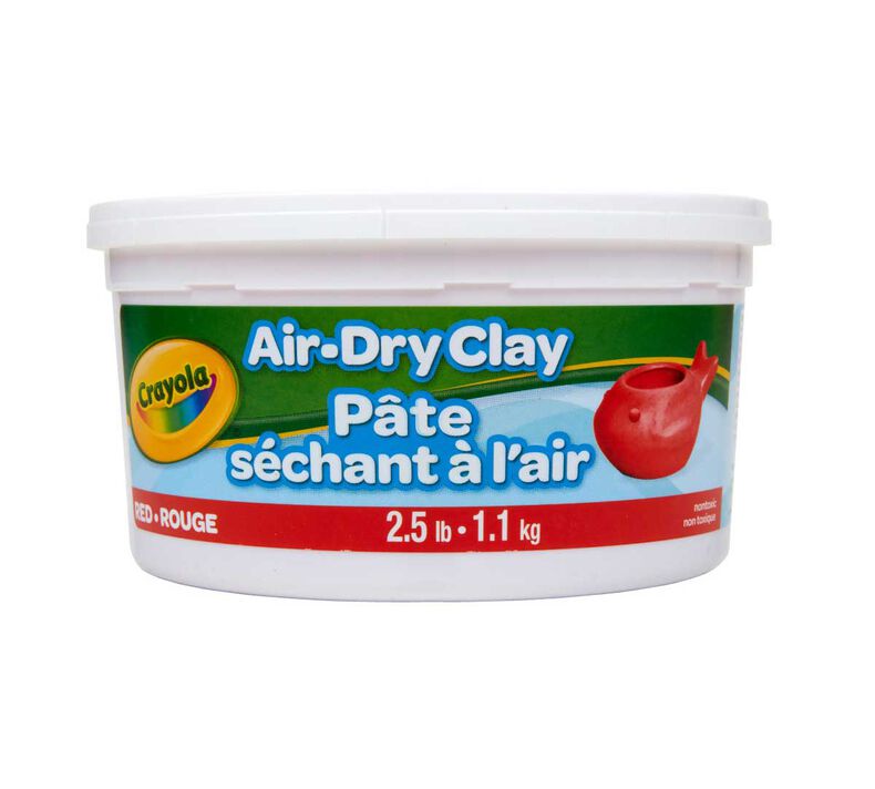 Crayola® Air-Dry Clay, 2 1/2 lbs., RED (BIN57-5138)