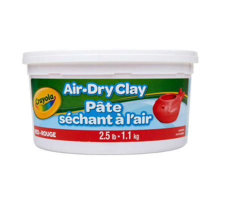 Crayola® Air-Dry Clay, 2 1/2 lbs., RED (BIN57-5138)