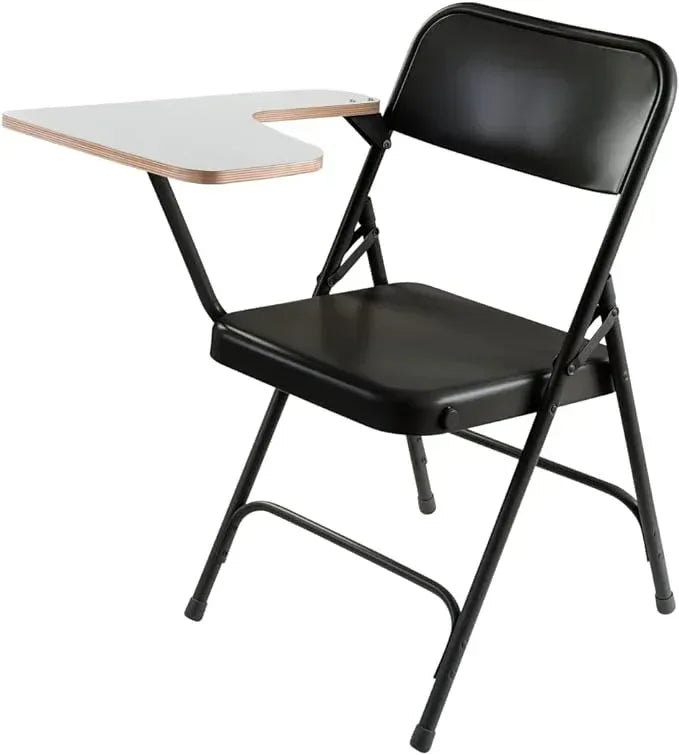 NPS® 200 Series Tablet Right Arm Folding Chair Black Frame & Grey Nebula - CARTON OF 2