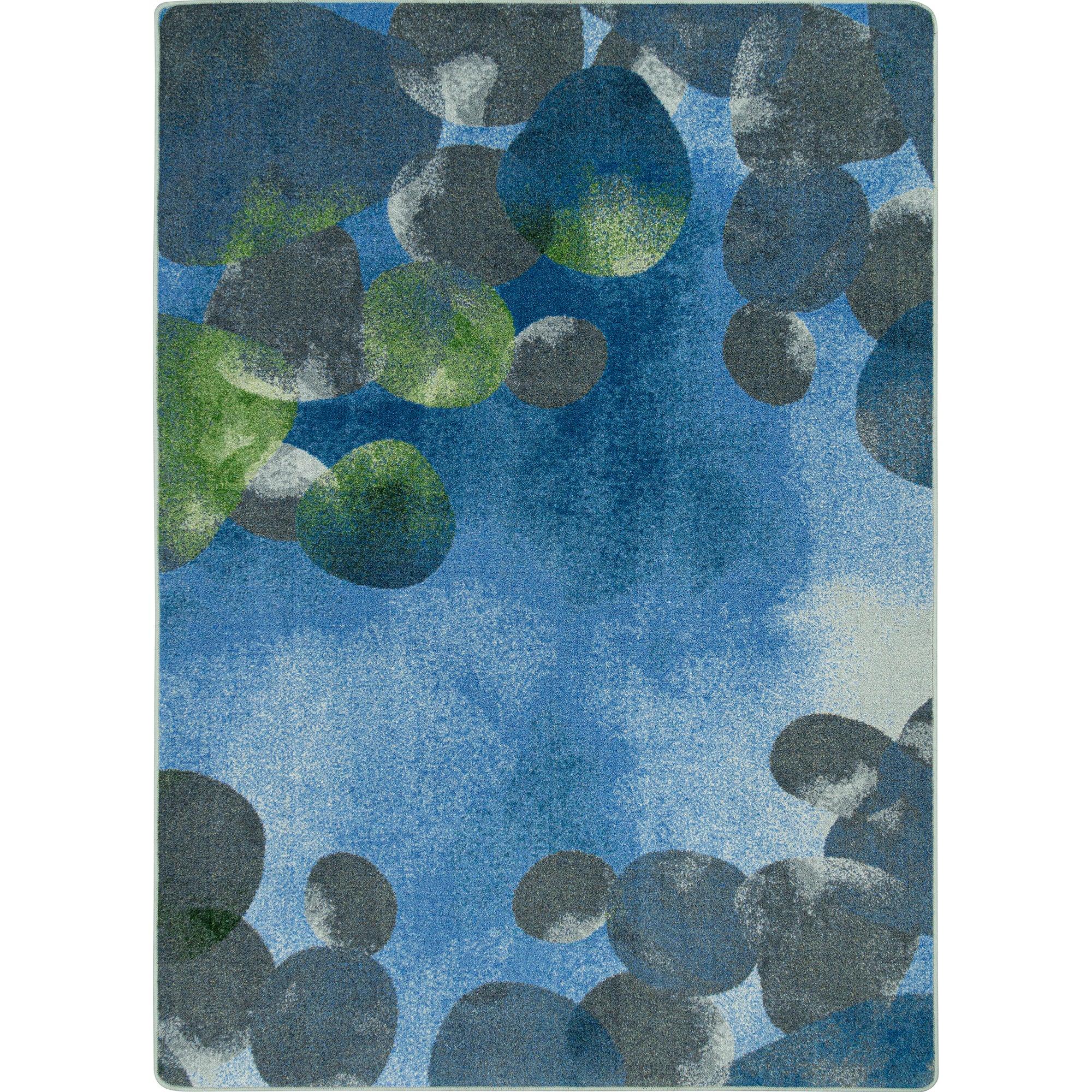 Riverstone 10'9" x 13'2" area rug in color Blue