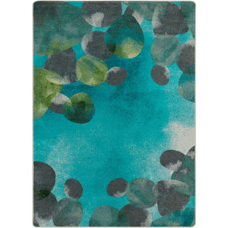 Riverstone 5'4" x 7'8" area rug in color Teal