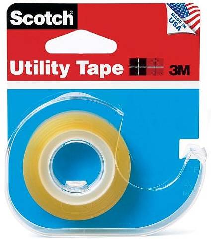 Scotch® Utility Tape, 1/2" x 800" with Dispenser
