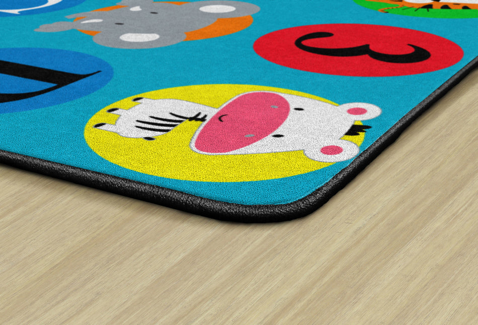 ABC &123 ANIMALS-PRIMARY (Seats 20) RECTANGLE CARPETS 6'X8'4