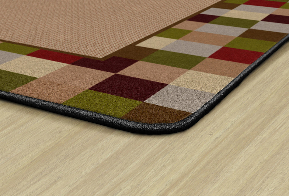 BORDER BLOCKS BRICK RECTANGLE CARPETS 8'4" X 12'