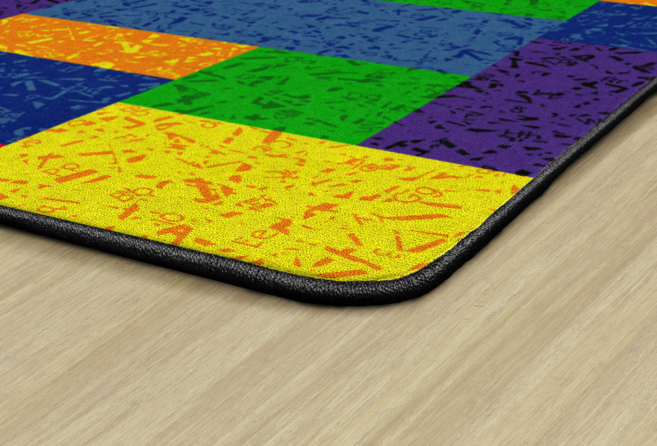 TERRIFIC SQUARES RECTANGLE CARPETS 5'10" x 8' 4"