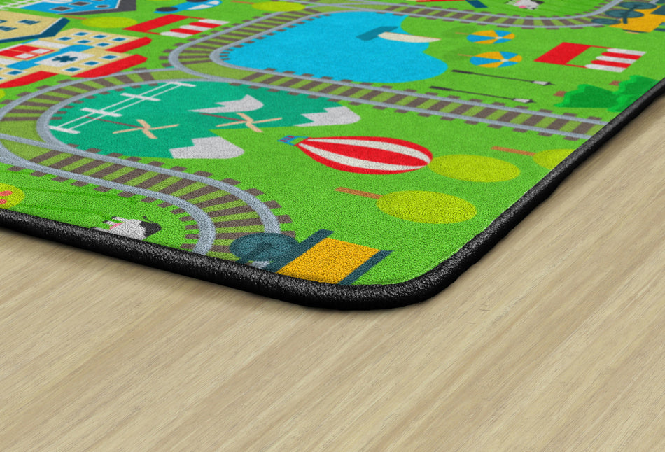 TRAIN RIDE RECTANGLE CARPETS 6X84